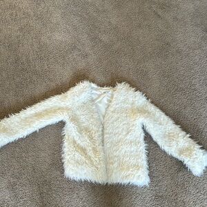 Off white H&M fur jacket Size 10-12y